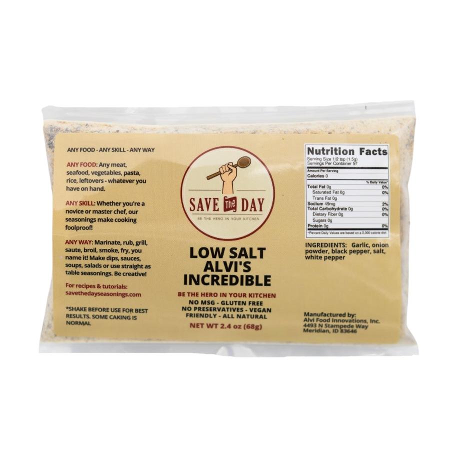 Alvi's Incredible (Low Salt)