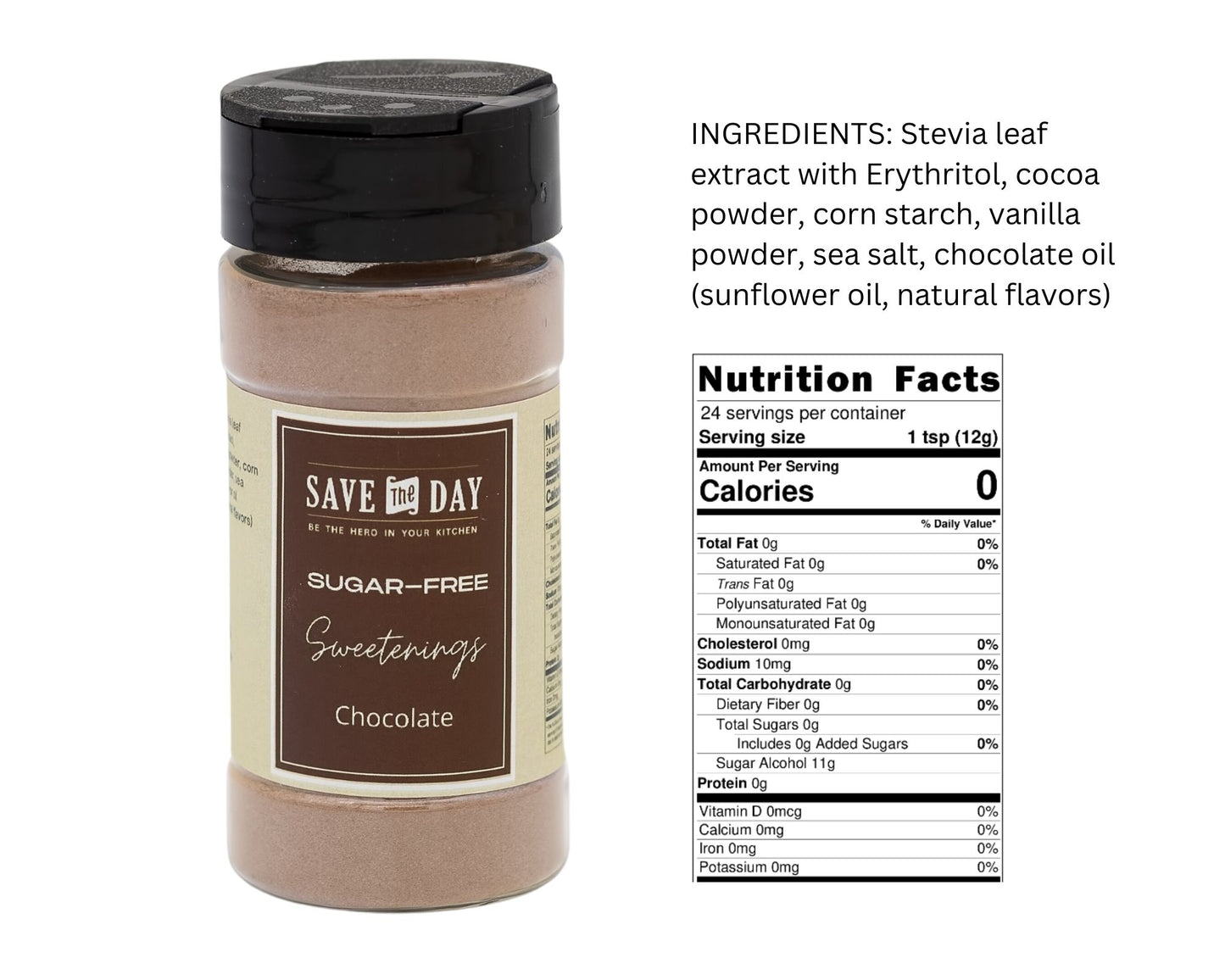 SUGAR-FREE: 6 Sweetenings jars