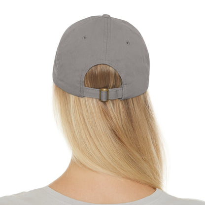 Hat with Leather Patch (Round)